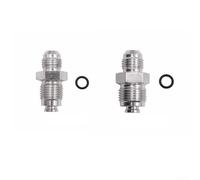 Hasaller Adattatore dritto svasato maschio in alluminio AN6 M16 x 1,5 a M18 x 1,5 ORB per sistema di alimentazione, trasmissione, refrigeratori olio, serbatoi con anello O, per olio motore, acqua