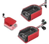 Hasaller Adattatore per batteria, adattatore per ruote per sistema professionale da 18 V GBA, kit convertitore con fusibili morsetto per cavi, connettore di alimentazione per filo da 14 AWG, per fai