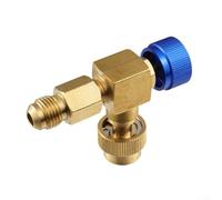 Hasaller Air Conditioner Plus Valvola di sicurezza per sistemi R410 e R22 Manutenzione Strumento di controllo del flusso con manopola antiscivolo Costruzione in metallo Tipo A da 22 a 22+22 a 410(A)