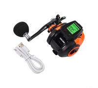 Hasaller Allarme per abboccata di pesce digitale, mulinello da pesca per baitcasting, posizione di conteggio profondità, rapporto di trasmissione 7,2:1, mulinello da pesca con allarme digitale e