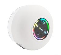 Hasaller Altoparlante per doccia BT 5.0 IPX4 Altoparlante per doccia con luce colorata Altoparlante doccia impermeabile Altoparlante stereo wireless Altoparlante BT portatile Altoparlante per doccia