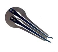 Hasaller Arpa da ebreo in acciaio inox con mascella arpa ebrei arpa doppio tono etnico bocca strumento musicale Armonica russa per principianti portatile dimensioni compatte strumento educativo