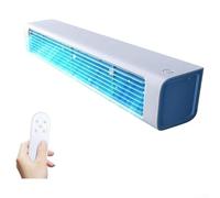 Hasaller Condizionatori d'aria a parete ortable condizionatore d'aria a parete Capacità di ricarica wireless Design compatto ed elegante senza foratura Ventilatore di installazione con telecomando per