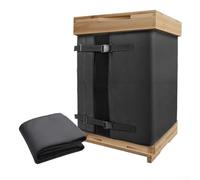 Hasaller Copertura invernale per alveare, 60 x 205 cm, regolabile, con rivestimento impermeabile in PVC Oxford, pellicola in alluminio su entrambi i lati e schiuma EPE da 3,5 mm, protezione dal freddo