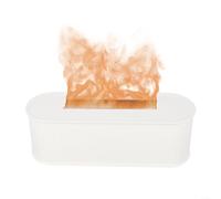Hasaller Diffusore di fiamma, umidificatore colorato effetto fiamma, diffusore di oli essenziali, umidificatore a nebbia fredda, con 7 luci LED che cambiano colore, senza acqua, spegnimento automatico