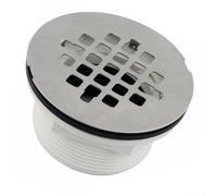 Hasaller Filtro per doccia in PP bianco da 108 mm, rotondo, con guarnizione a compressione in gomma