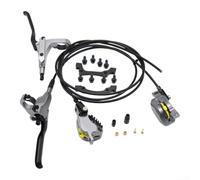 Hasaller Freni idraulici per bici a 4 pistoni anteriori 800 mm posteriore 1500 mm cavo interno set freno idraulico Mountain Bike freno a disco idraulico in alluminio CNC sistema di freni per mountain