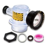 Hasaller Gruppi di sfiato dell'aria del filtro della piscina 273564Z Gruppo valvola di sfogo dell'aria manuale con manometro per Triton C-3 TR100C TR140C Pool Spa filtri a sabbia parte di ricambio