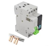 Hasaller Interruttore intelligente WiFi con contatore di energia e timer per Alexa e Google Assistant 10A-32A 1P+N montaggio su guida DIN, bianco, confezione da 2 (16A)