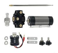 Hasaller Kit di aggiornamento antenna radio amatoriale Kit antenna portatile a onde corte Kit di aggiornamento antenna radio amatoriale con asta telescopica Adattatore bilanciatore base bobina in