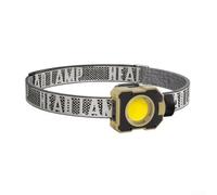 Hasaller Lampada frontale multifunzione a LED con base magnetica e supporto, regolabile a 90 gradi, 7 modalità di tipo C, luce da lavoro ricaricabile, per campeggio, escursionismo, pesca, giallo (W31)