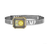 Hasaller Lampada frontale multifunzione a LED con base magnetica e supporto, regolabile a 90 gradi, 7 modalità di tipo C, luce da lavoro ricaricabile, per campeggio, escursionismo, pesca, giallo (W32)