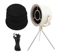 Hasaller Mini cappa aspirante portatile, con filtro rimovibile e lavabile, grande tazza di raccolta dell'olio, senza fili, per cucina, barbecue, barbecue e campeggio (#4)