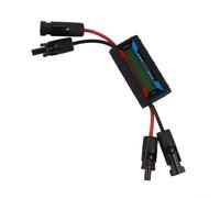 Hasaller Misuratore di potenza per aeromobili 200 A, tester solare con connettore fotovoltaico per aereo RC EV batteria tensione corrente scarica tempo di analisi nero (200A)