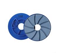 Hasaller Mola per levigatura a lumaca da 10 cm, per pavimenti in cemento, granito, marmo, granito, cemento, diametro 100 mm, foro 25 mm, uso a umido, bordatrice automatica (grana 100)