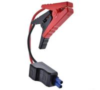 Hasaller Morsetti di avviamento intelligenti da 12 V con connettore EC5 per cavi di avviamento di emergenza per auto, in rame resistente, protezione anti-inversione, nero e rosso (650A)