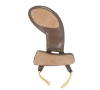 Hasaller Protezione per mentoniera per violino in morbida spugna di cotone, per violino e mentoniera per violino 4/4 3/4 1/2 1/4 1/8 1/16 (marrone 3/4-4/4)