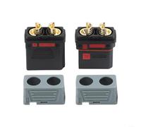 Hasaller QS8P-L 500 V 110 A modello di aeromobile connettore con copertura antipolvere per droni modifica batteria accumulo di energia e veicoli di nuova energia nero PA Shell in ottone placcato oro