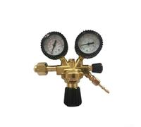 Hasaller Regolatore di pressione per Argon CO-2 Gas MIG MAG TIG Saldatura Corpo in ottone Calibro 200 MPa Ingresso Max 230 Bar Uscita Regolabile Giallo 22x22x8cm