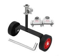 Hasaller Ruota per decespugliatore per albero da 26 mm e 28 mm, sedile fisso, kit di guida in plastica, riduce l'affaticamento del braccio per il taglio di spazzole per erba strumento per la cura del