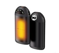 Hasaller Scaldamani ricaricabile 5000 mAh Power Bank con luce LED Riscaldatore portatile 3 in 1 Riscaldatore tascabile a due lati con temperature regolabili per campeggio all'aperto viaggi calore