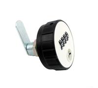 Hasaller Serratura con password in lega di zinco con chiave master a 4 cifre, codice per cassetta postale, armadietto, cassetto, diametro 39 mm, finitura argento (20 mm)