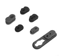 Hasaller Set di coperture in silicone per porta di ricarica per scooter elettrico Xiaomi 4 Pro, impermeabile, antipolvere, custodia protettiva blocca sporco e detriti, prolunga la durata, grigio e