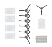 Hasaller Set filtro di ricambio e spazzola laterale per robot aspirapolvere Suzuka Pro Gen 2, include 4 filtri e 6 spazzole laterali per una rimozione efficace della polvere e pulizia degli angoli