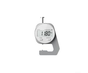 Hasaller Spessimetro digitale ricaricabile 0-10 mm o 0-20 mm con precisione di 0,01 mm, ampio display LCD, sonda appuntita per misurazione di carta, pelle, pellicola di plastica (10 mm)