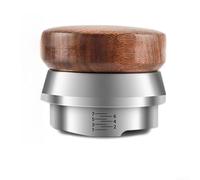Hasaller Strumento livellatore per caffè con manico ergonomico in legno di noce e base in acciaio inossidabile per una distribuzione uniforme del caffè espresso da 51 mm e 58 mm (51 mm)
