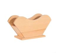 Hasaller Supporto per filtro da caffè in legno per filtri di carta a forma di cono quadrato, organizer da banco in legno naturale per decorazione di aree di produzione di caffè