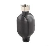 Hasaller Termometro digitale impermeabile per doccia con display a colori LED 0-99 C per la sicurezza del bagno del bambino rubinetto in acciaio inox nero misuratore di temperatura 1/2 pollice