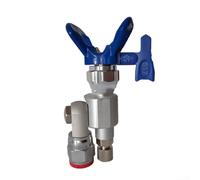 Hasaller Valvola di bloccaggio girevole anti sputo 287030 con asta di prolunga da 25 cm per spruzzatori airless ad alta pressione per estensioni spray filettatura 7/8 pollici SG1 SG2 SG3 e S (A)