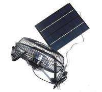 Hasaller Ventilatori a pannello solare Kit ventola ad energia solare resistente alle intemperie ventola di raffreddamento per campeggio caravan yacht serra casa del cane ventilatore pollaio