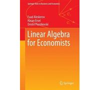 Hasan Ersel Dmitri Piontkovski Linear Algebra for Economists (Tascabile)