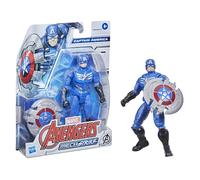 Hasbro Avengers Marvel Mech Strike - Action figure di Captain America da 15 cm e accessorio da battaglia, per bambini dai 4 anni in su