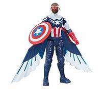 Hasbro Avengers Titan Hero Capitan America, action figure di Captain America da 30 cm, include ali, per bambini dai 4 anni in su