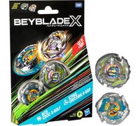 Hasbro Beyblade X Bite Croc 3-60LF & Sting Unicorn 4-60P Dual Pack (Lanciator...
