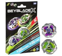 Hasbro Beyblade X con Knife Shinobi 4-80HN e Keel Shark 3-80F, Gioco di Strategia per Bambini e Famiglie con 2 Trottole Giocattolo, Giochi per Feste con Amici
