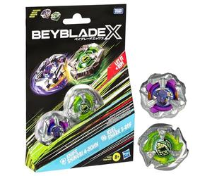Hasbro Beyblade X con Knife Shinobi 4-80HN e Keel Shark 3-80F, Gioco di Strategia per Bambini e Famiglie con 2 Trottole Giocattolo, Giochi per Feste con Amici