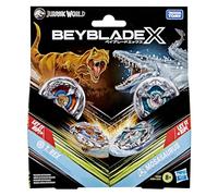 Hasbro Beyblade X in collaborazione con Jurassic World, T. Rex vs. Mosasauro, Confezione Multipla
