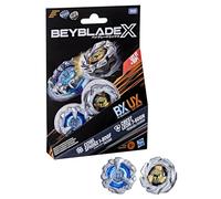 Hasbro Beyblade X, Set Dual Pack, Cowl Sphinx 1-80GF BX e Crest Leon 7-60GN UX