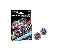 Hasbro Beyblade X, Set Dual Pack, Beat Tyranno 4-70Q e Knife Shinobi 4-80HN
