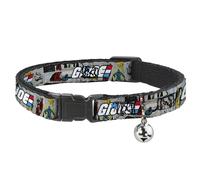 Hasbro Breakaway Cat Collar GI Joe Title Logo and Comic Scene Blocks Durable A