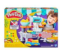 Play-Doh, playset Cucina Super Sfrigolante, Cucina Giocattolo con Suoni realistici, Oltre 25 Alimenti Finti da Creare, attività artistiche e manuali dai 3 Anni in su
