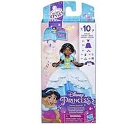 Hasbro Disney Princess- Disney Princess Secret Styles-Jasmine Sorpresa con Stile-Set di Bambole con Vestiti e Accessori-dai 4 Anni in su, Multicolore, F3468