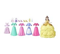 Hasbro Disney Prinzessin- Belle's Disney Princess Secret Styles Belle Fashion Collection Set da Gioco per Bambole con 6 Abiti e 6 Accessori Giocattolo per Ragazze dai 4 Anni in su, Multicolore, F0376