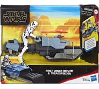HASBRO + DISNEY - STAR WARS FIRST ORDER DRIVER & TREADSPEEDER - ACTION FIGURE