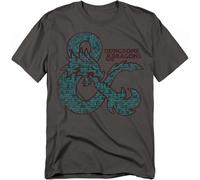 Hasbro - Dungeons E Dragons - Ampersand Classi - T-Shirt Adulto Unisex - Grigio