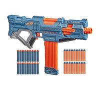 Hasbro Elite 2.0 Turbina CS-18 Blaster motorizzato, 36 Nerf Ufficiali, 18 Freccette, binari Tattici, Punta di Attacco a Cilindro